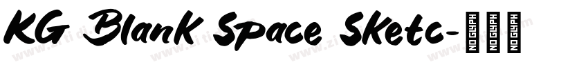 KG Blank Space Sketc字体转换